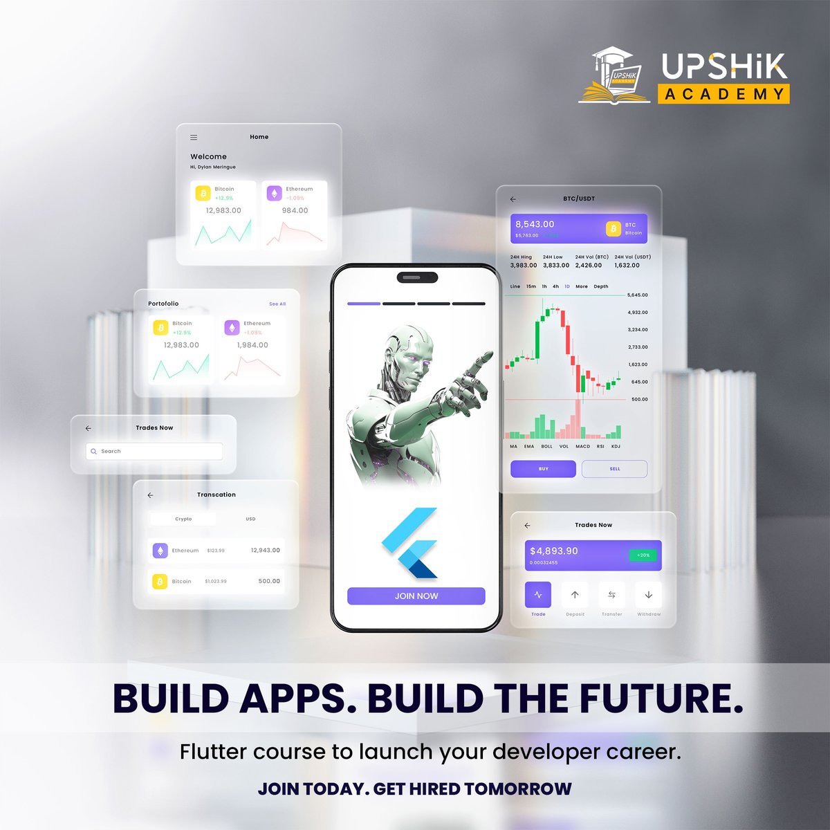 upshikacademy's tweet image. Jobs are tough to get—but skills open doors! 🚀 Learn #Flutter with #UpShikAcademy and launch your app development career. Build apps. Build the future.
👉 upshikacademy.com
#FlutterTraining #CareerGrowth #JobReady #UpskillToday #AppDevelopment #FutureSkills