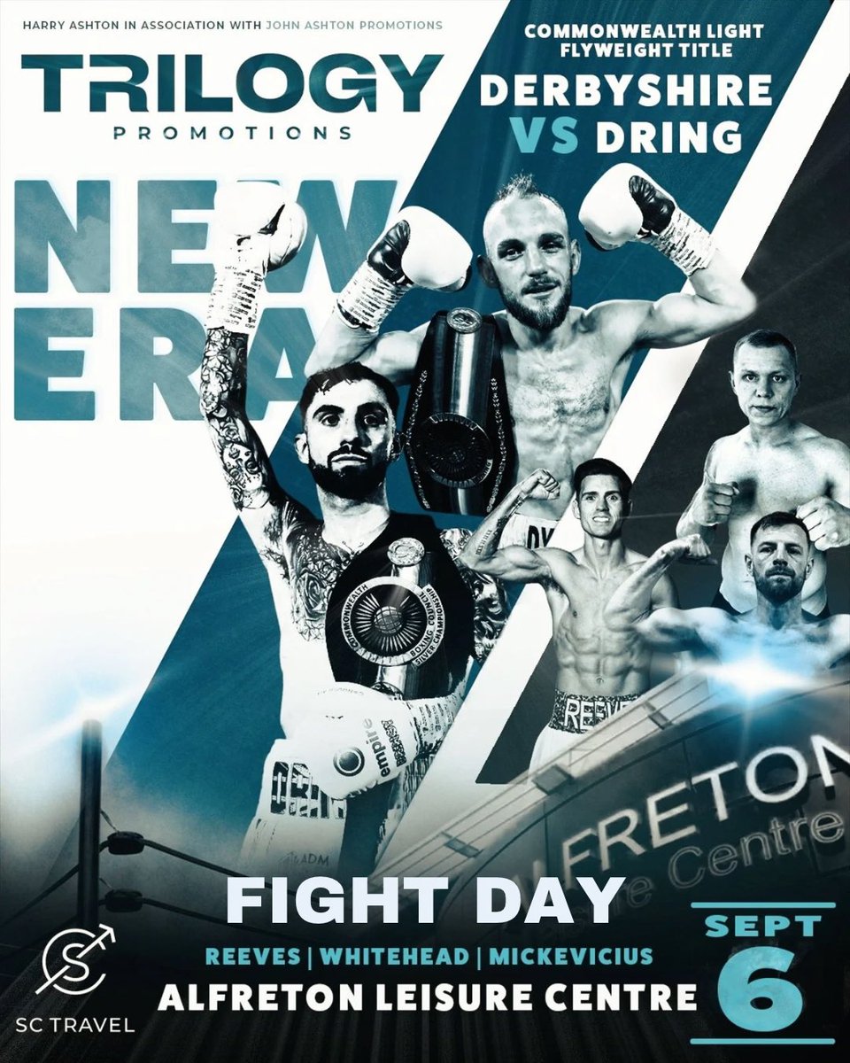 𝐈𝐓’𝐒 𝐅𝐈𝐆𝐇𝐓 𝐃𝐀𝐘 🥊

Liam Dring challenges Craig Derbyshire for his Commonwealth Light Flyweight Title.🏆 

Lee Reeves has been added onto the card, an exciting late addition.☘️ Also on the card, Sam Whitehead and the UK debut of Deimantas Mickevicius👊

#DerbyshireDring