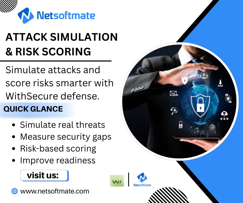 Netsoftmate's tweet photo. Patch Smarter with @WithSecure via @Netsoftmate
Auto-patch Windows & apps
Cut vuln windows fast
Skip non-critical update
Smooth integration
Close gaps with automation.
Visit: https://t.co/Pt1wvhHAbE
#WithSecure #Netsoftmate #PatchMgmt #Automation #Security https://t.co/DF4r8YTOar