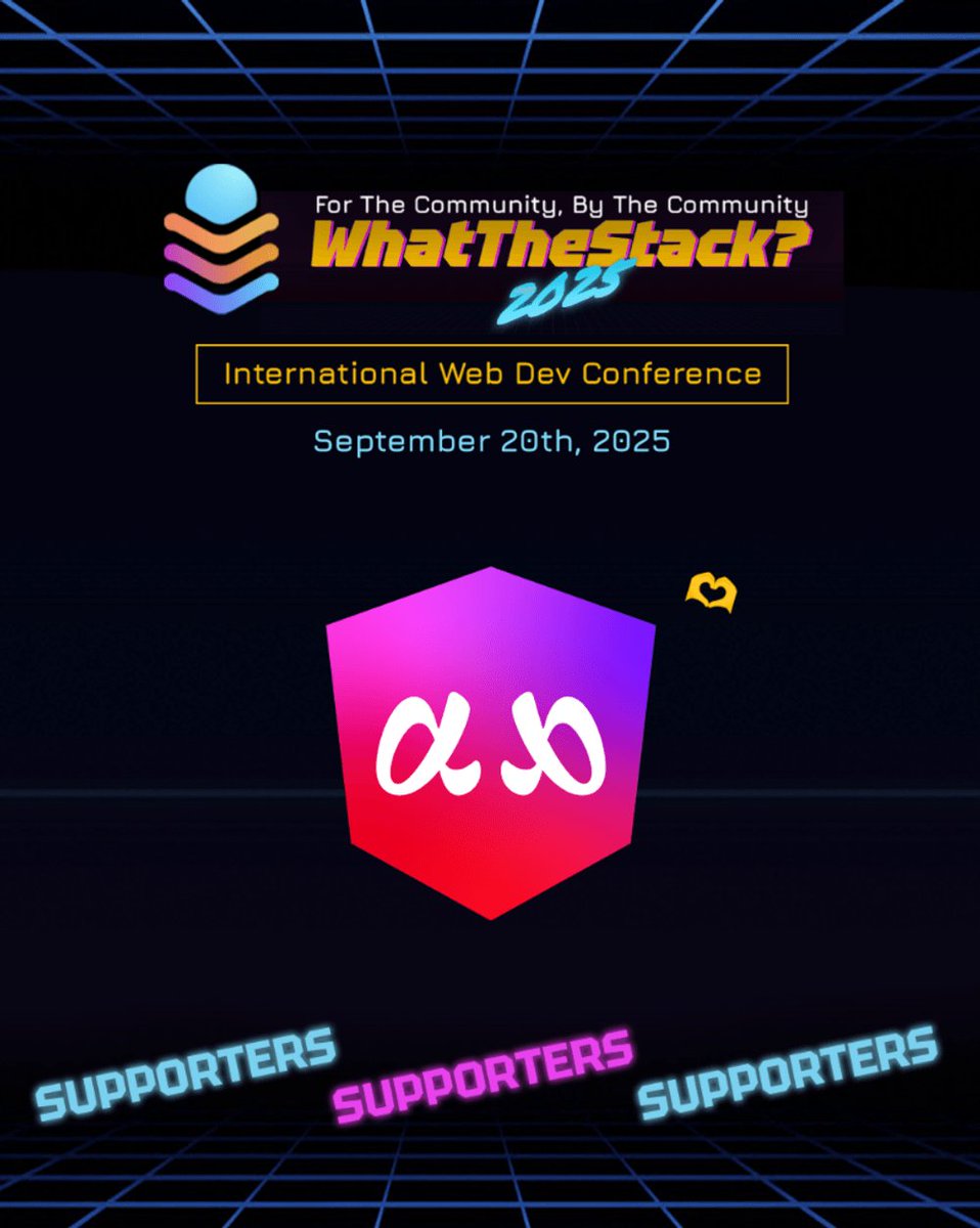 what_the_stack's tweet image. 🚀 We're happy to have the @AthensAngular community on board as supporters of WTS!
Check them out here 👉 dub.sh/ESFhtUA