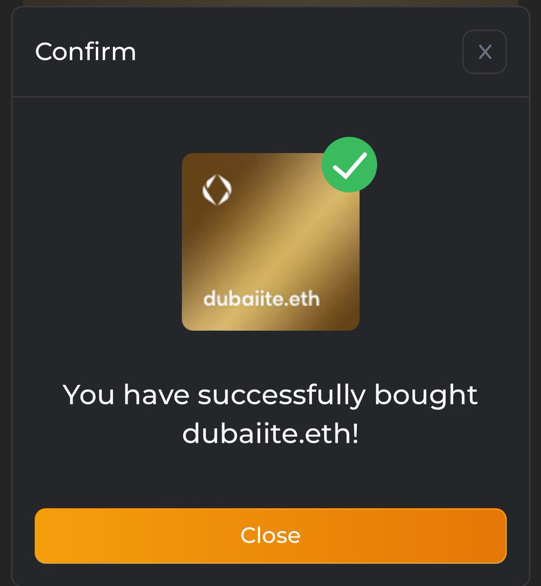 Emirati.eth is listed for 100E, last bought for 1.25E

And Dubaiite.eth was listed for $18…
Pure no-brainer move, I had to get it!!

What you think about it..?👀