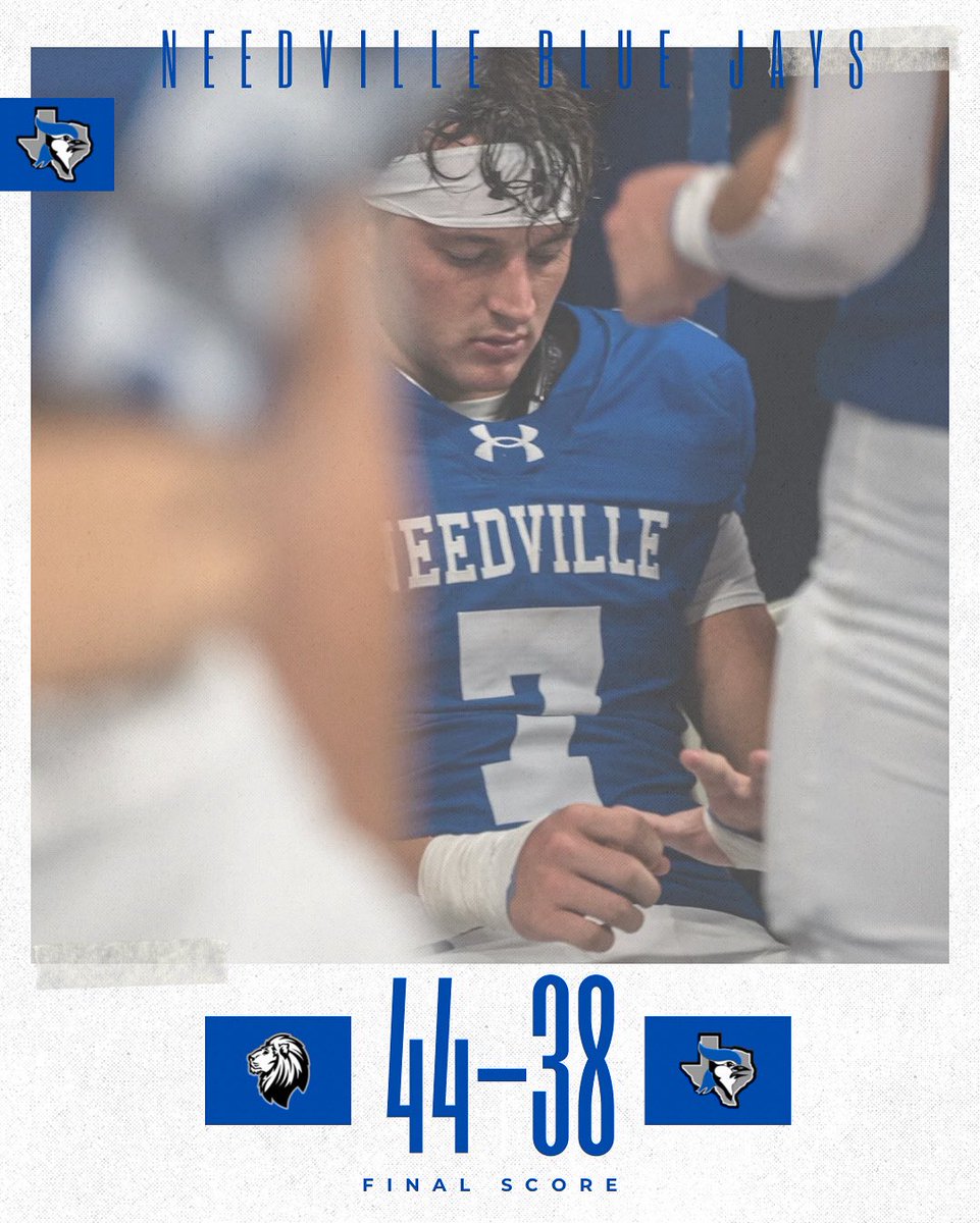 Not the result we wanted, but the fight continues. Thank you to our parents for making tonight special. <a href="/NeedvilleF/">Needville Football</a> 💙💛 #BlueJays #Needville #txhsfb #fridaynightlights #goldtheme