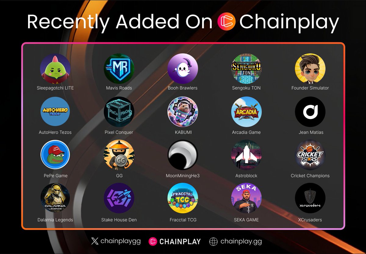 🚨 Discover what's new on Chainplay! 🚀

Fresh NFT games, updates, and exclusive features are just a click away. Dive in now to find your next blockchain gaming obsession 🎮

Highlight Projects 🌟:

Sleepagotchi LITE|<a href="/sleepagotchi/">Sleepagotchi 💤🦖</a>
Booh Brawlers|<a href="/boohbrawlers/">Booh World 👻</a>
Sengoku