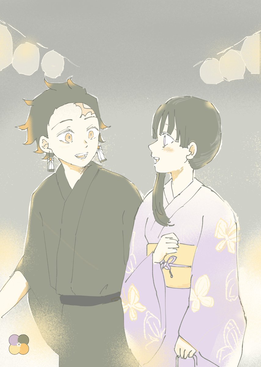 #4色で彩る炭カナ
素敵なタグをお借りします

お祭りの待ち合わせ
🎴『お待たせ』