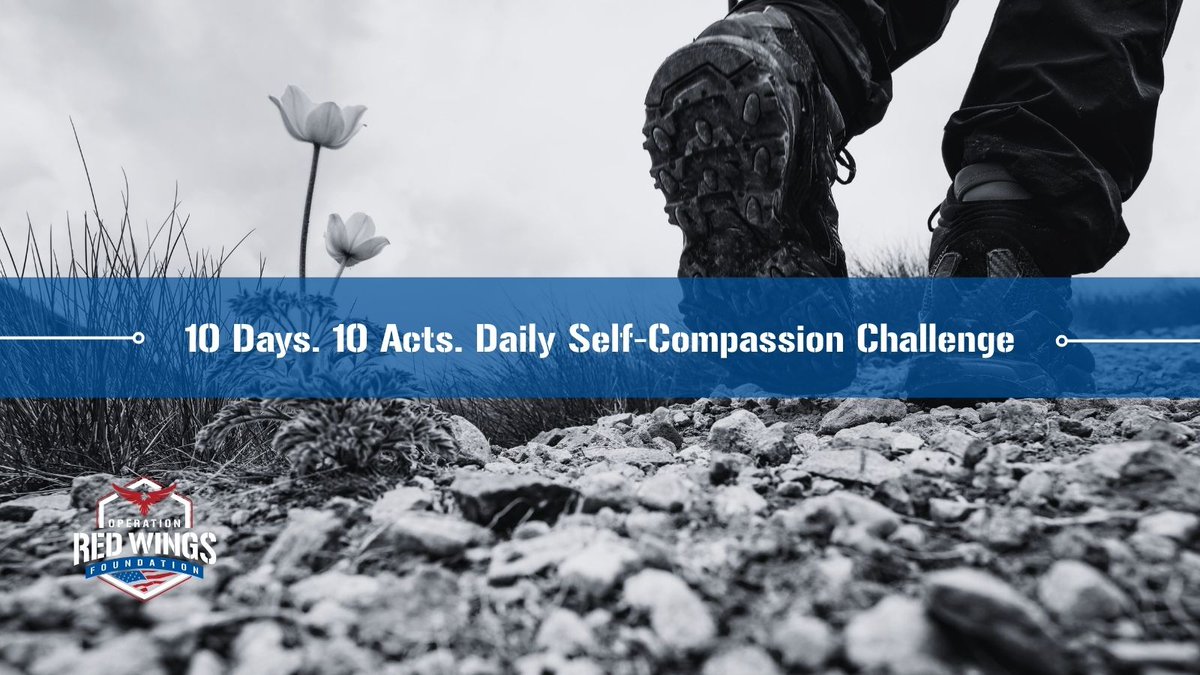 ORW_Foundation's tweet image. 10 days. 10 acts of self-compassion. Veterans—this isn’t weakness, it’s maintenance. One small act each day.

You in?

#Veterans #WellnessChallenge