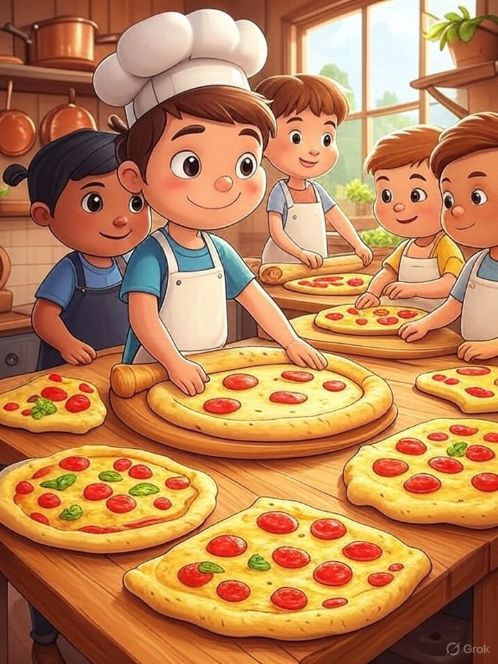 dityadivinecode's tweet image. 👩‍🍳 Happiness is like pizza — best enjoyed when shared. 🍕✨
These little chefs remind us: teamwork + joy = magic in every slice! 🌟
#DityaDivineCode #LifeLessons