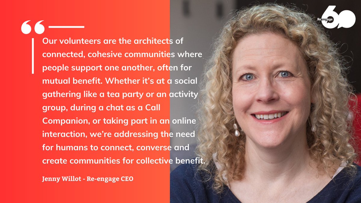 In her latest update, #Reengage CEO Jenny Willott considers how our work reducing loneliness in later life resonates with a report from the World Economic Forum focusing on how the world's ageing population impacts global economic health.
Read more: bit.ly/45QQ2cC