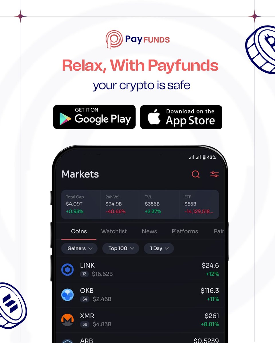 Payfundofficial's tweet image. 🚫 Think crypto = illegal? ❌
✅ Reality check: it’s regulated &amp;amp; booming across the globe 🌍
👉 Know the facts with Payfunds.

#payfunds #mythcrypto 
#cryptomyth #crypto #bitcoin #cryptofact