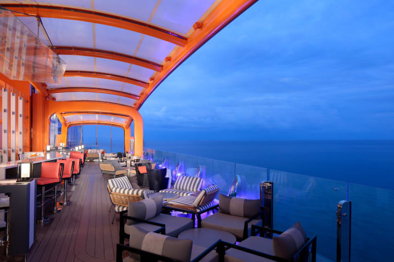 Experience the magic of the Magic Carpet on Celebrity Cruises! This one-of-a-kind floating platform takes you to new heights—literally! It’s not just a ride; it’s a whole new world of unforgettable adventure! 🌅🍹

Contact me today!  #celebrityedge