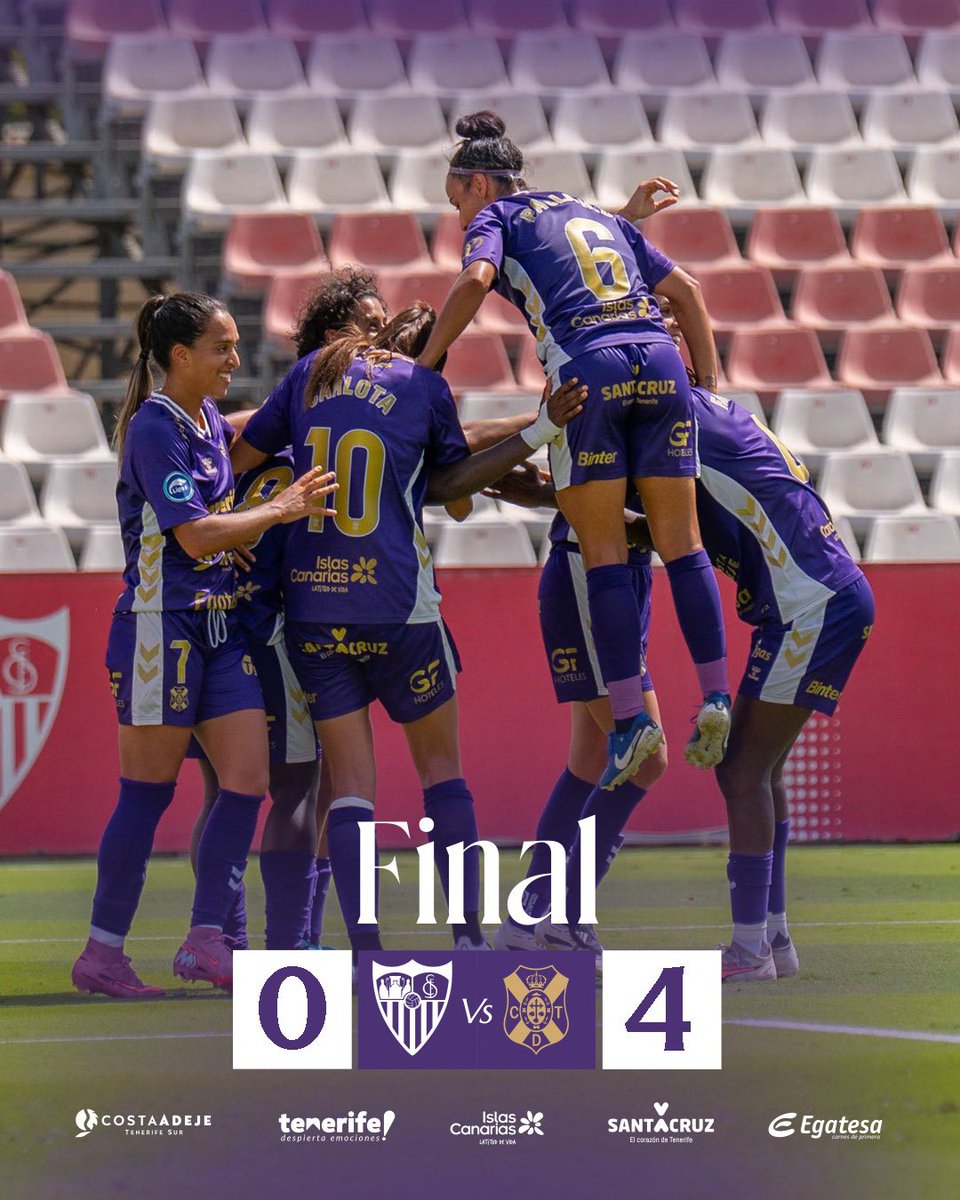 CDTFemenino's tweet photo. 🤍💙⏹️ 𝐅𝐈𝐍𝐀𝐋.

@SevillaFC_Fem 0️⃣ - 4️⃣ Costa Adeje Tenerife

#UnMismoLatido #CostaAdejeTenerife #CDTFemenino https://t.co/vmllS3YEsO