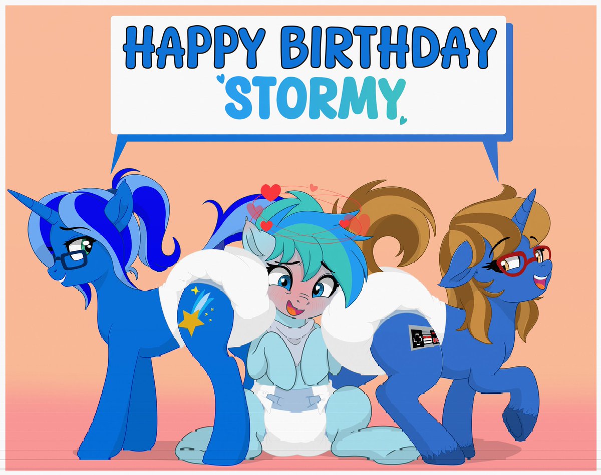 It's a certain lovely <a href="/RudderbuttOtter/">Sarah!</a>'s birthday today~! So our lovely <a href="/SnoofyStar/">Astro Girl Jamie</a> and I wanted to surprise her with an absolutely adorable gift; that being two crinkly loving butts against her cute lil face >:3 💖💖

🎨 by <a href="/NinePlusTenZ/">Nine</a> (Who did an amazing job~ ❤️