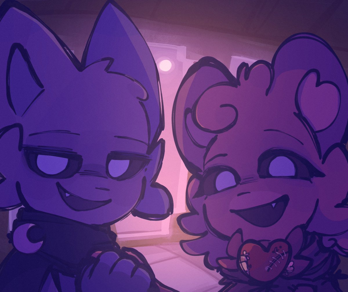 LostPages AU art
#SmilingCrittersAU #Catnap #BobbyBearhug