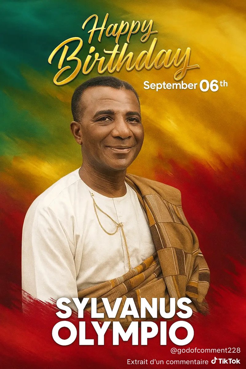 m66togo's tweet photo. En ce jour, nousrendons hommage à SylvanusOlympio, le Père de la Nation togolaise. Il est le symbole de l'indépendance, de la démocratie et de la vision d'un Togo libre. Son courage et son engagement demeurent le phare qui éclaire la route vers un avenir meilleur pour notre pays. https://t.co/jpsaxs8KGD