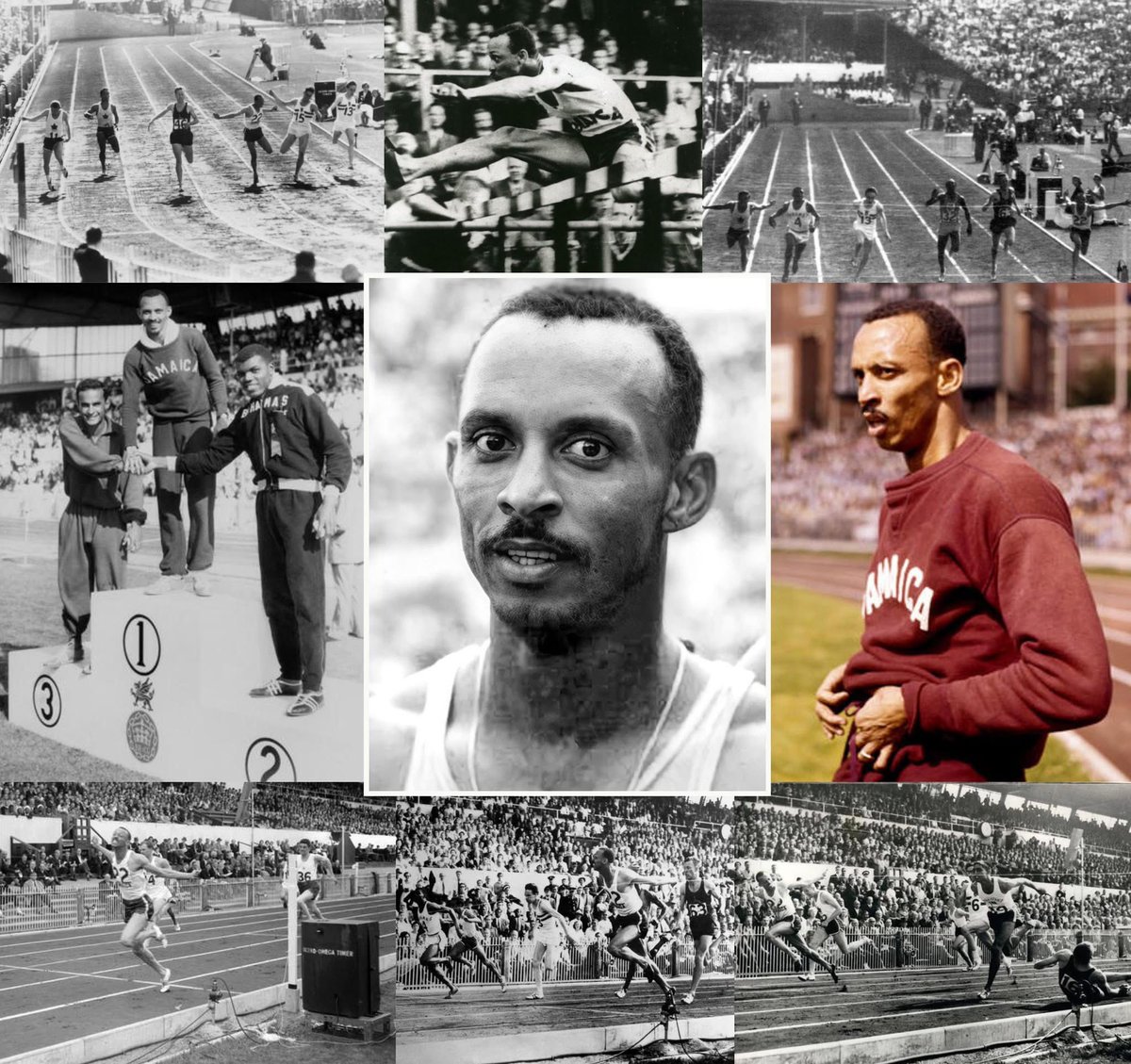 Keith Gardner (6 Sep 1929 – 25 May 2012), #Jamaican athlete, born 96 years ago today. Won Olympic 4x400m Bronze 1960 Rome; British Empire &amp; Commonwealth 120yd hurdles Golds 1954 Vancouver, 1958 Cardiff; 100yd Gold, 220yd Silver, 4x440yd Bronze 1958 Cardiff; CAC 4x400m Gold 1954