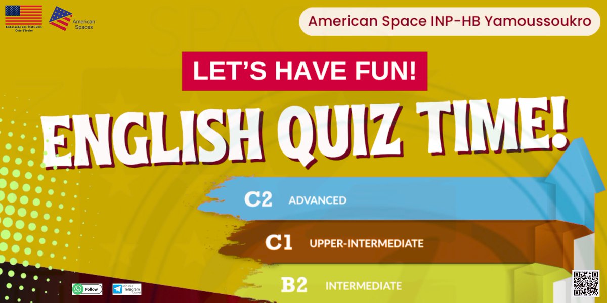 AmCorner_INPHB's tweet photo. #EnglishQuizTime | Félicitations à tous nos gagnants de la série des quiz d'août ! Retrouvez-nous au campus Sud de l'@inphbpolytech : https://t.co/m7pgj1NAcO 📍
Infoline : https://t.co/gXyV9hmU1V 📌
@AmericanSpaces #InnovonsEnsemble #AlumniEngagement #America250 🇺🇸🫶🏽🇨🇮 https://t.co/HvjJmTP2rZ