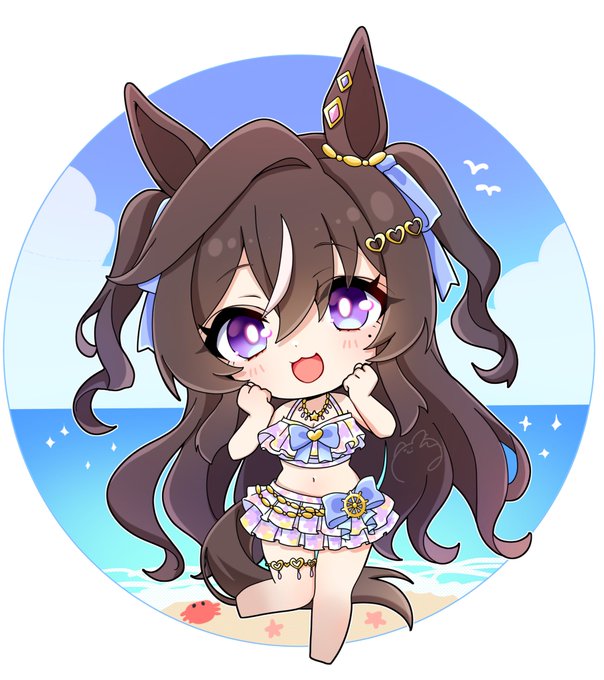 水着ヴィブロス︎🫶💕
#umamusume  #ヴィブロス 