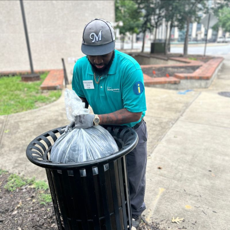 From powerwashing to landscaping, the Montgomery Ambassador team is keeping the streets of Montgomery clean, beautiful, and inviting or everyone who lives, works, and visits downtown. Thank you to our Ambassadors for keeping Montgomery welcoming and vibrant!