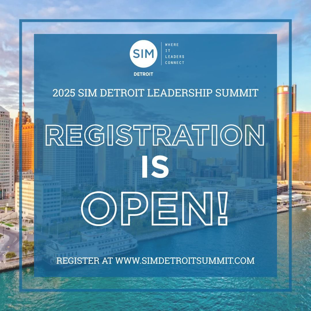 SIMDetroit's tweet image. Innovate.
Connect.
Lead.

Secure your spot:
🔗simdetroitsummit.com

#Bettertogether #SIMDetroit 
#DetroitTech 
#leanin
#SDLS2025