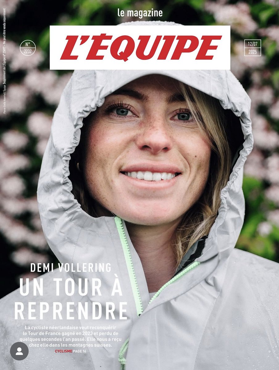 Les Mondiaux de cyclisme sont l’occasion de vous (re)partager cette rencontre avec <a href="/demivollering/">Demi Vollering</a> dans les montagnes suisses pour <a href="/lemaglequipe/">Le magazine L'Équipe</a> <a href="/lequipe/">L'Équipe</a> 
À lire ici : lequipe.fr/Cyclisme-sur-r…

#Kigali2025 <a href="/UCI_cycling/">UCI</a>