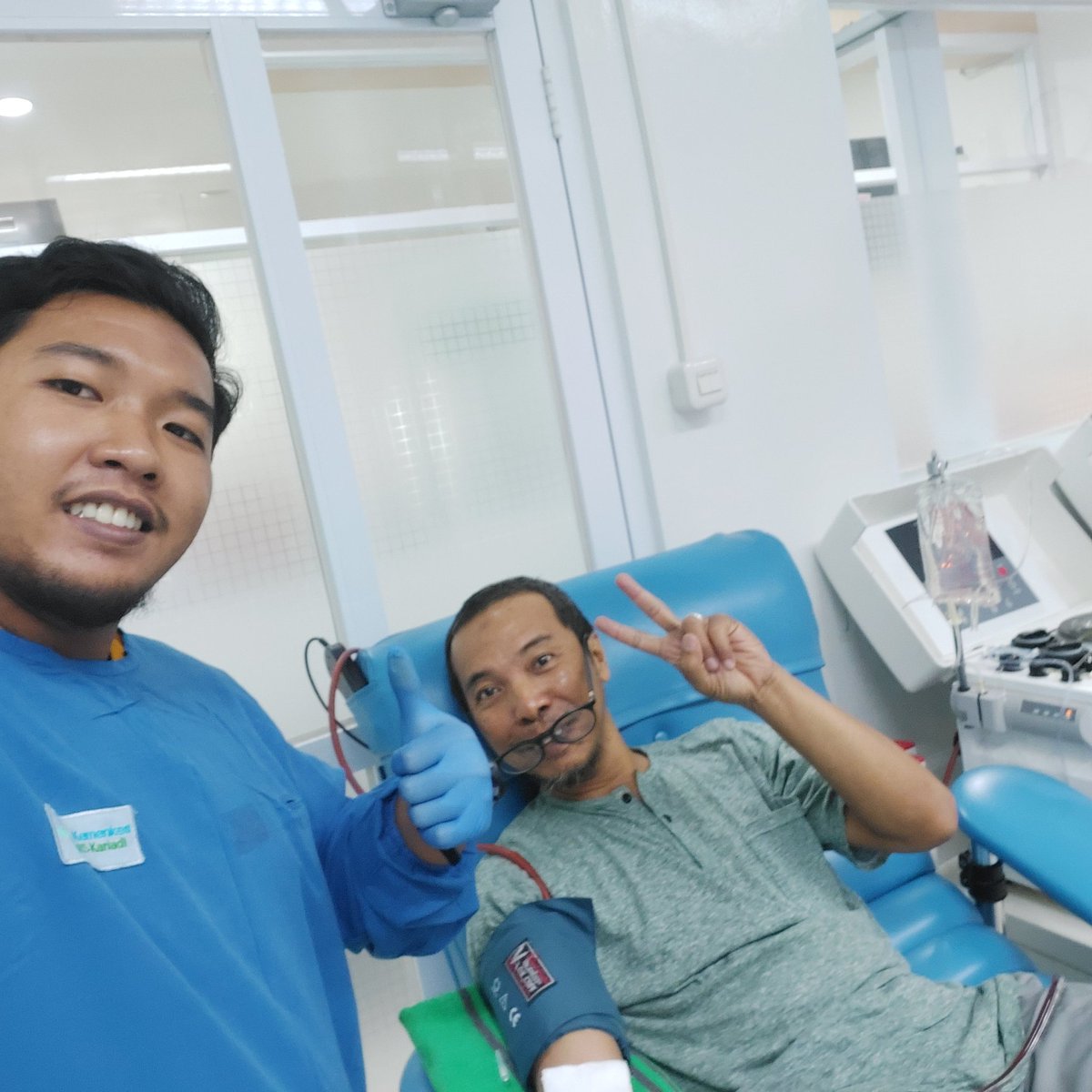 HasanHasjim's tweet photo. donor darah (trombo apheresis) ke 240× di upd @rskariadi https://t.co/Ba1TISzyzY