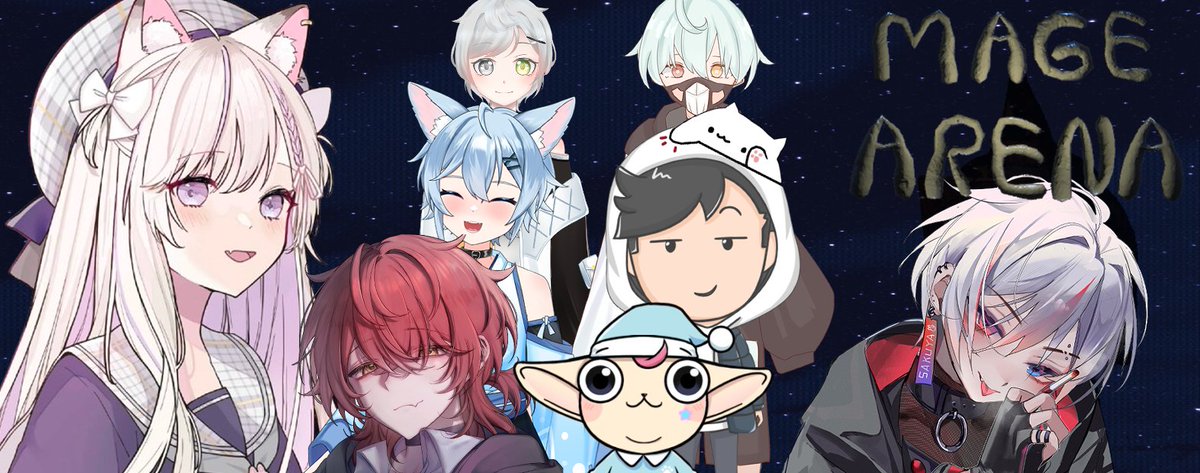 【直播通知】
09/06　21：00
Mage Arena
魔法貓貓要來毀天滅地🫵
FT/Sakuya0229、只是個栗子、青玄、烏塔塔、冰菓こおり、卡帕_艾爾法、小傑拉