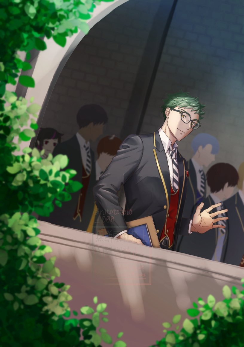 教室移動で手振ってくれる♣️先輩の幻影(※支部再掲)