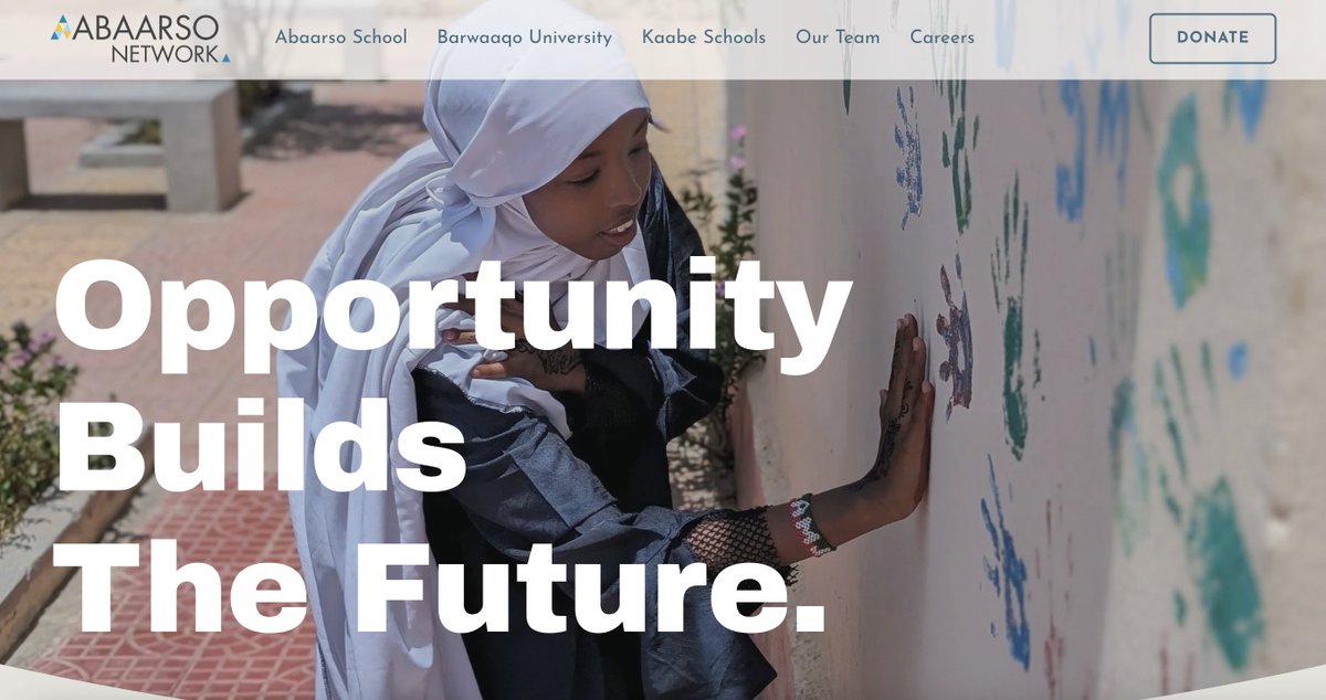 Our new website is live! ✨ Explore Abaarso Network — from Kaabe to Abaarso School to Barwaaqo University — all in one place. Discover our mission, values, and alumni stories, and sign up for updates.

➡️ abaarsonetwork.org