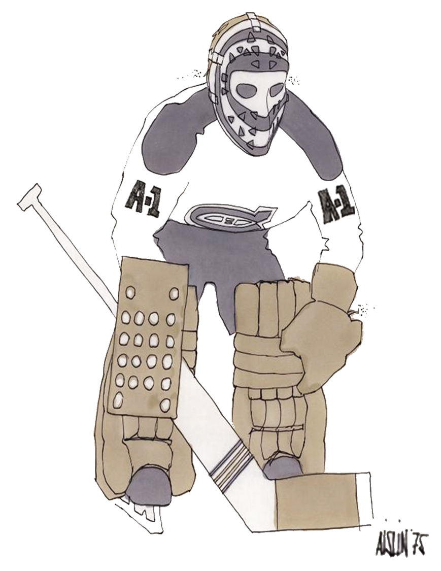 Ken Dryden sketch, 1975. Courtesy of the McCord Museum