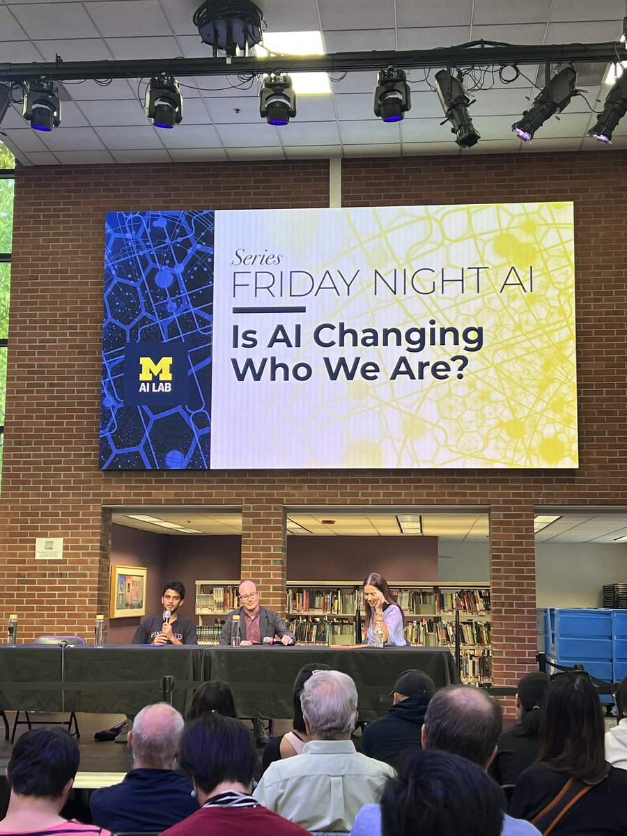 Is AI changing who we are? An awesome Friday Night AI Series Talk at the University of Michigan 🇺🇸