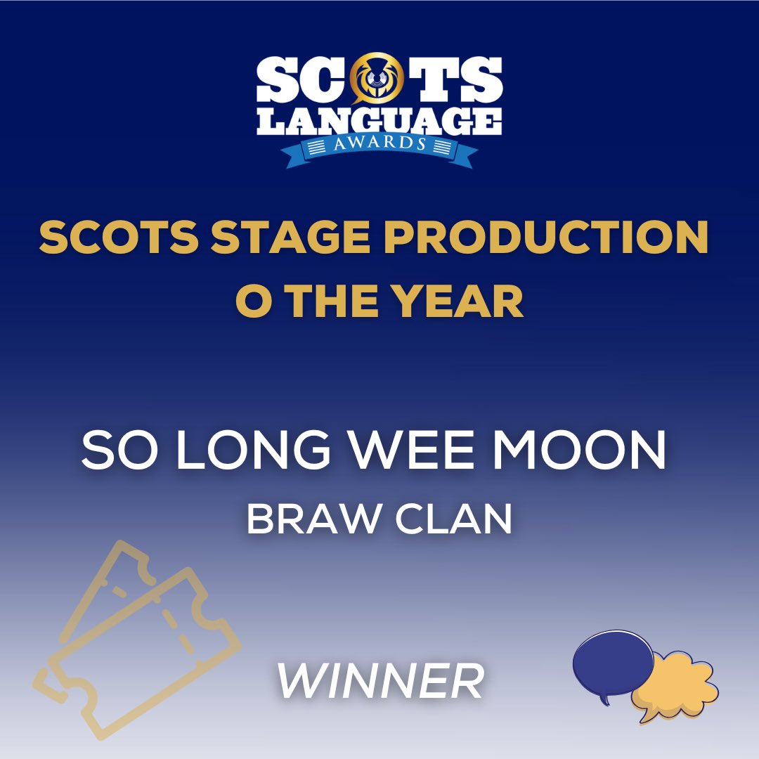 handsupfortrad's tweet photo. First up we hae Scots Stage Production o the Year ππ
Well done Braw Clan theatre company! https://t.co/Ymfqgua9T6