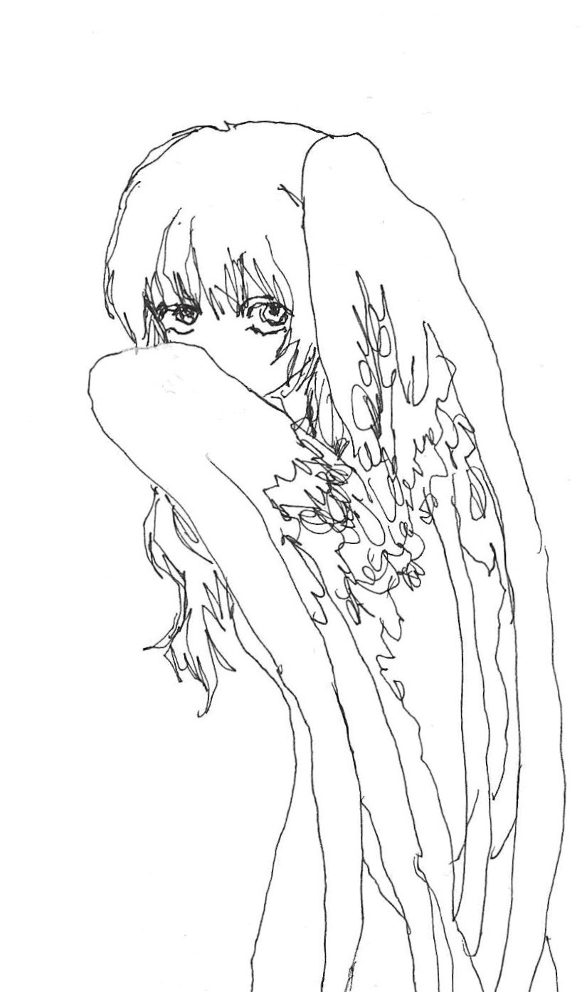 腸の絵(モノクロ)1110作 腸の絵(モノクロ)1110作
