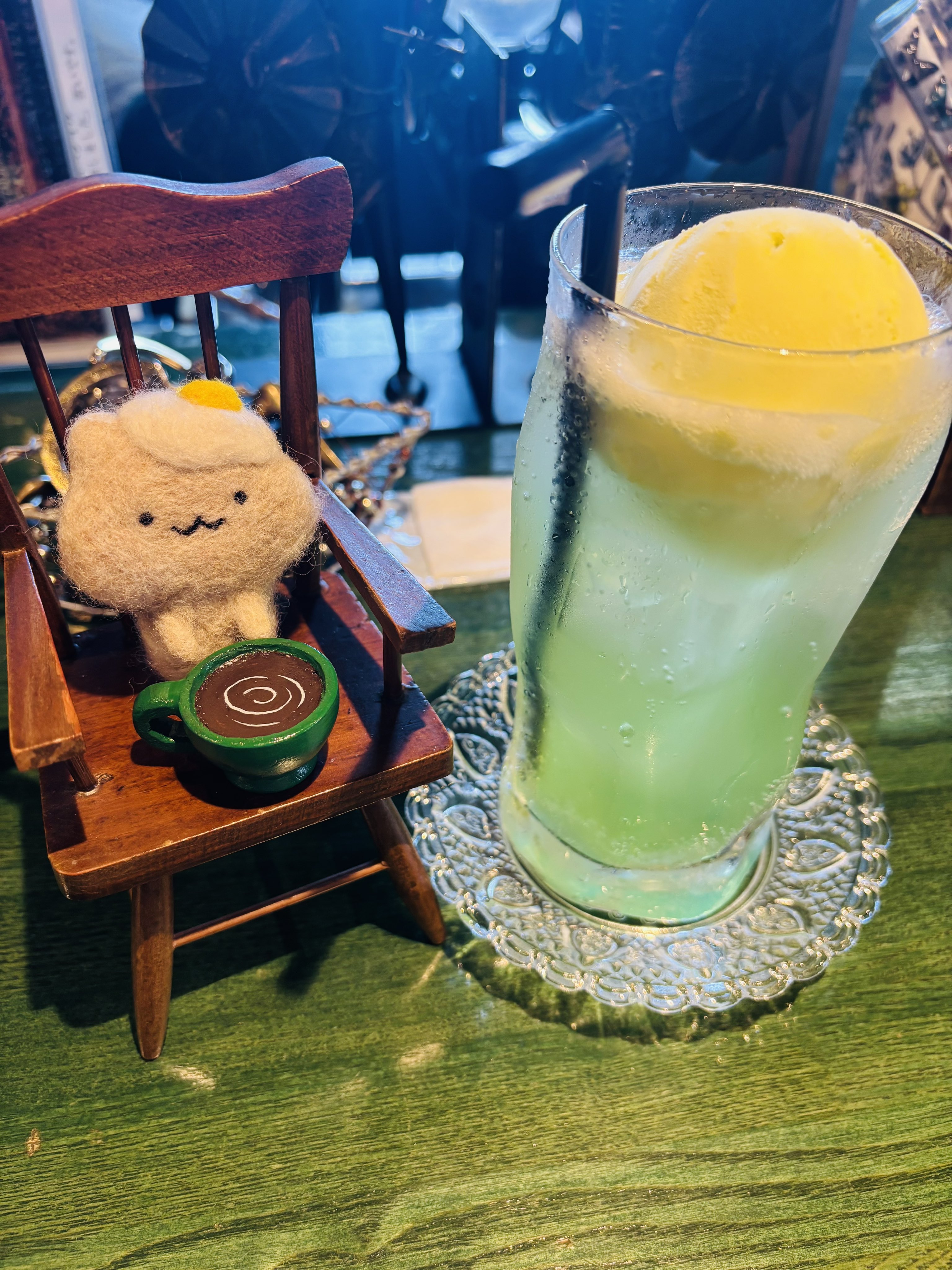 アンティーク　エッグパニエ  と　ピーチ　作家食品サンプル 新商品 – 元祖食品サンプル屋