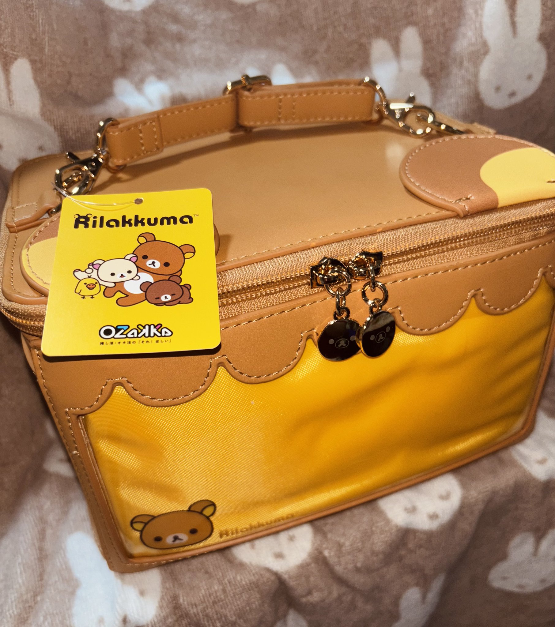 美品♡リラックマ コスメBOX イエロー ＆オレンジ♡アクセサリーケース＆バッグ e0bb9dfc78cb3815c4d4526518eef3