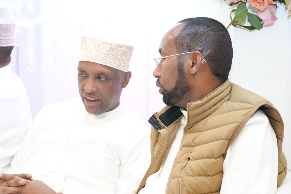 GovGuyo's tweet photo. I was delighted to join the family of EACC CEO, Mr. Abdi Mohamud and Hon. Justice Mohamed Warsame in celebrating the blessed union of their children, Khalid Abdi and Aisha Mohamed, at the Edge Convention Hotel, South C, Nairobi. It was a joyous occasion filled with love, friendship, and family.

May Almighty Allah bless their marriage, grant them endless happiness, and unite them in goodness.
بارك الله لكما و بارك عليكما و جمع بينكما في خير.