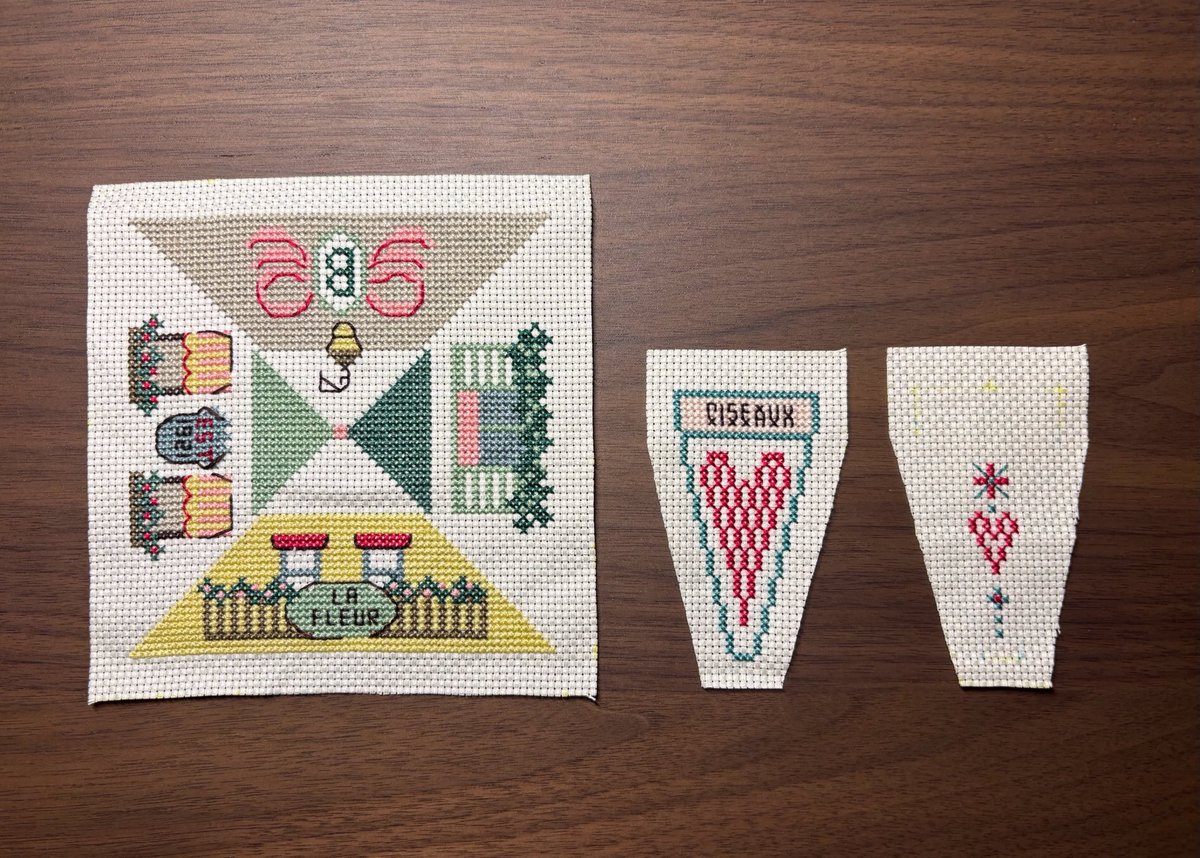 アンティークキルト＆アニマル刺繍クロスハンドメイド·͜· ♡ アンティークキルト刺繍フレーム - メルカリ