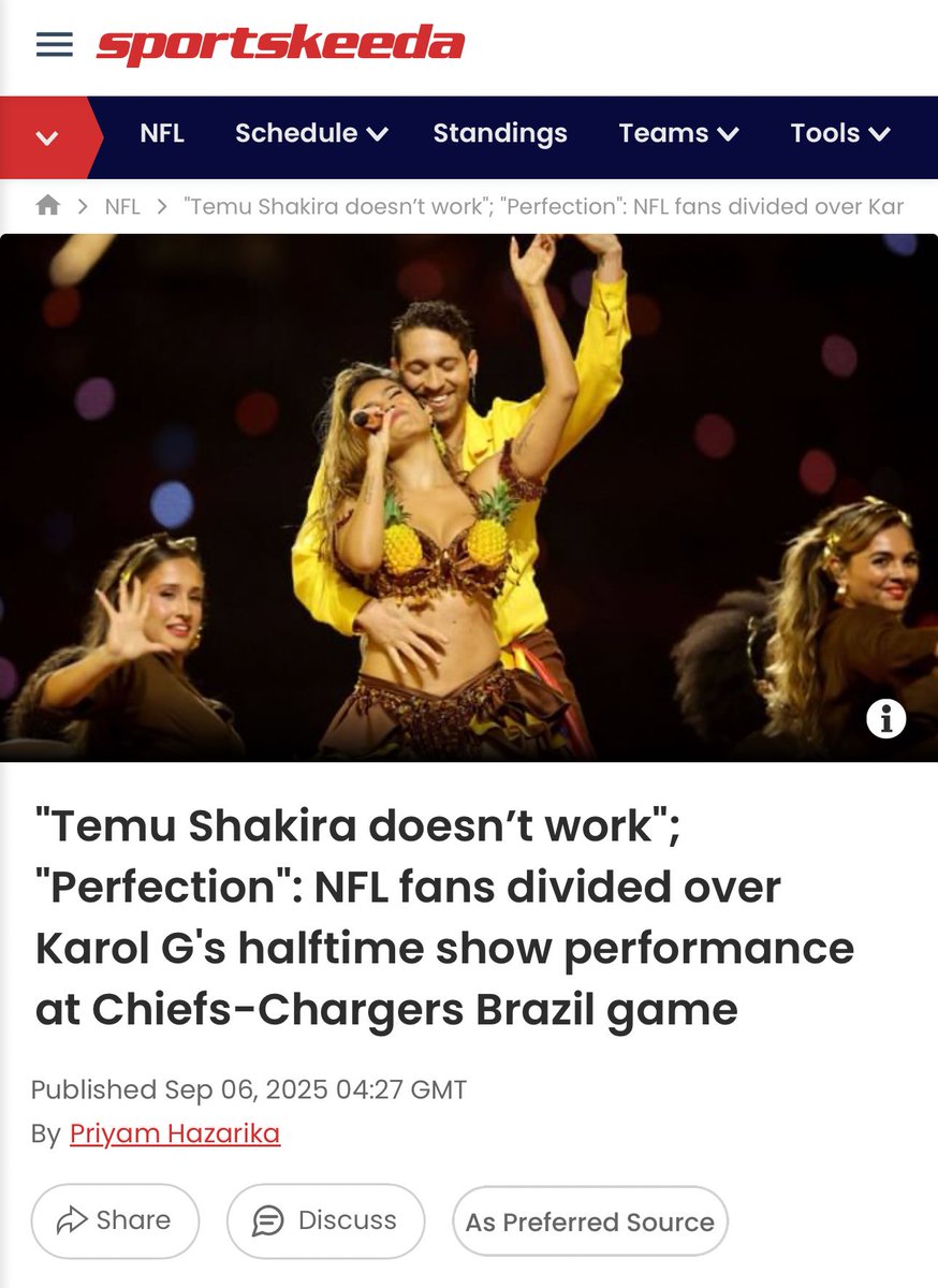 Nuestra reina latina @Shakira al siguiente día de su perfomance para la <a href="/NFL/">NFL</a>, mientras que a otra le dicen “Temu Shakira” “Shakira de Temu”.