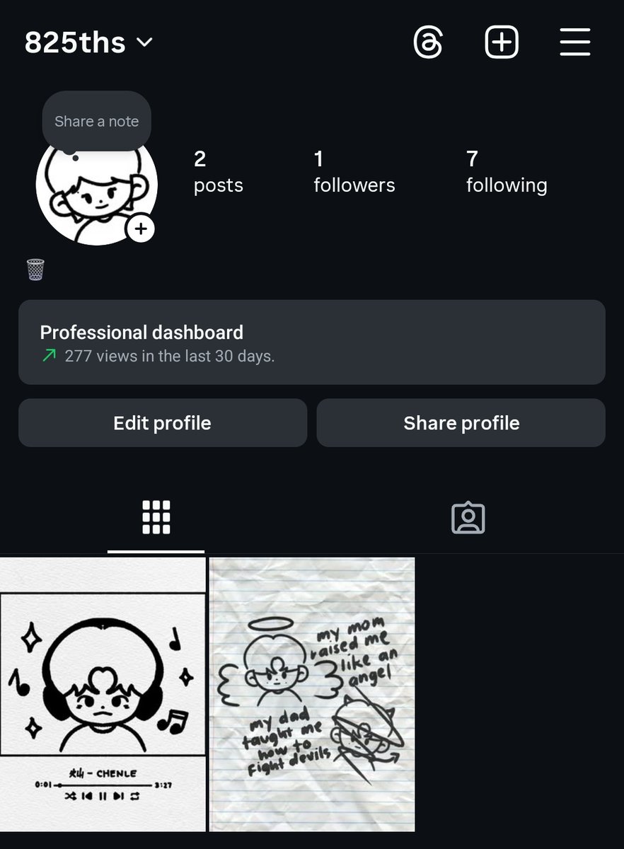 323rd's tweet image. i have an ig doodle acc w diff style as well (7dream drawn from memory 😆)