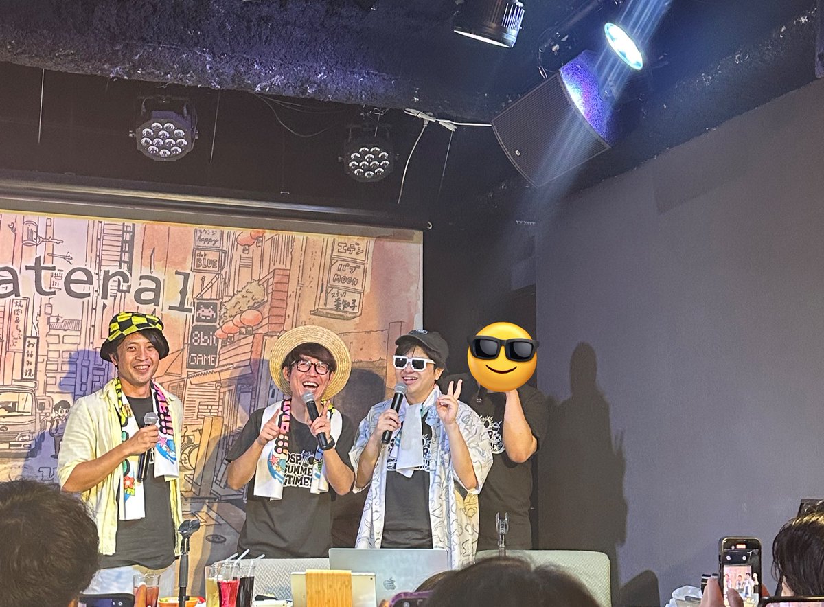 onepiece904OSP's tweet photo. 2部いきましたー！！
終始笑いが絶えなかったです！🤩
英雄星さんの暴れようが🤣
東京行き新幹線ダッシュしました🚄💨WWW
@TakashiOowada 
@OSP_K777 
@sakasakasato 
@hoshikentaro 
#OSPSUMMERTIME
#OSP
#オネガイシマス海賊団 https://t.co/8vcS3CtBBk