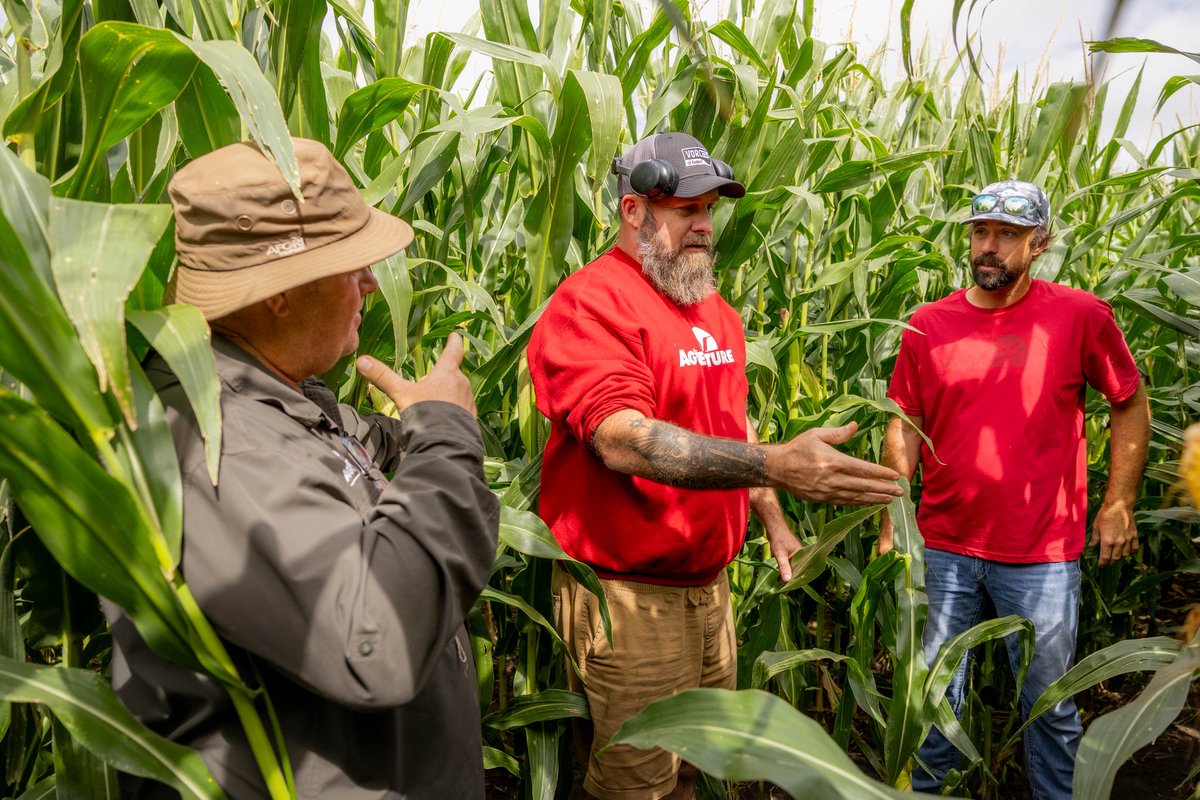 <a href="/CoverCropNC/">Russell Hedrick</a> explaining nutrient deficiencies to <a href="/620Custom/">Nic Koehn</a> and <a href="/swksfarmer/">Ks/Ok Farmer ©️🌽🐑🌾</a> in Copeland, Ks as part of our #MPS 
Profitability through Plant Health and Plant Nutrient Levels through #FoliarScript, an AI program dedicated to that. <a href="/cornwarriorstv/">Top Crop TV</a>