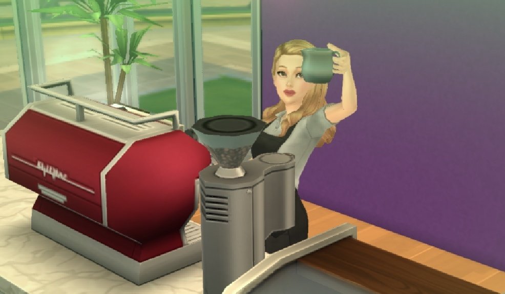 Sims_Mobile09's tweet image. 이사와서 첫 직업은 카페 알바생☕️