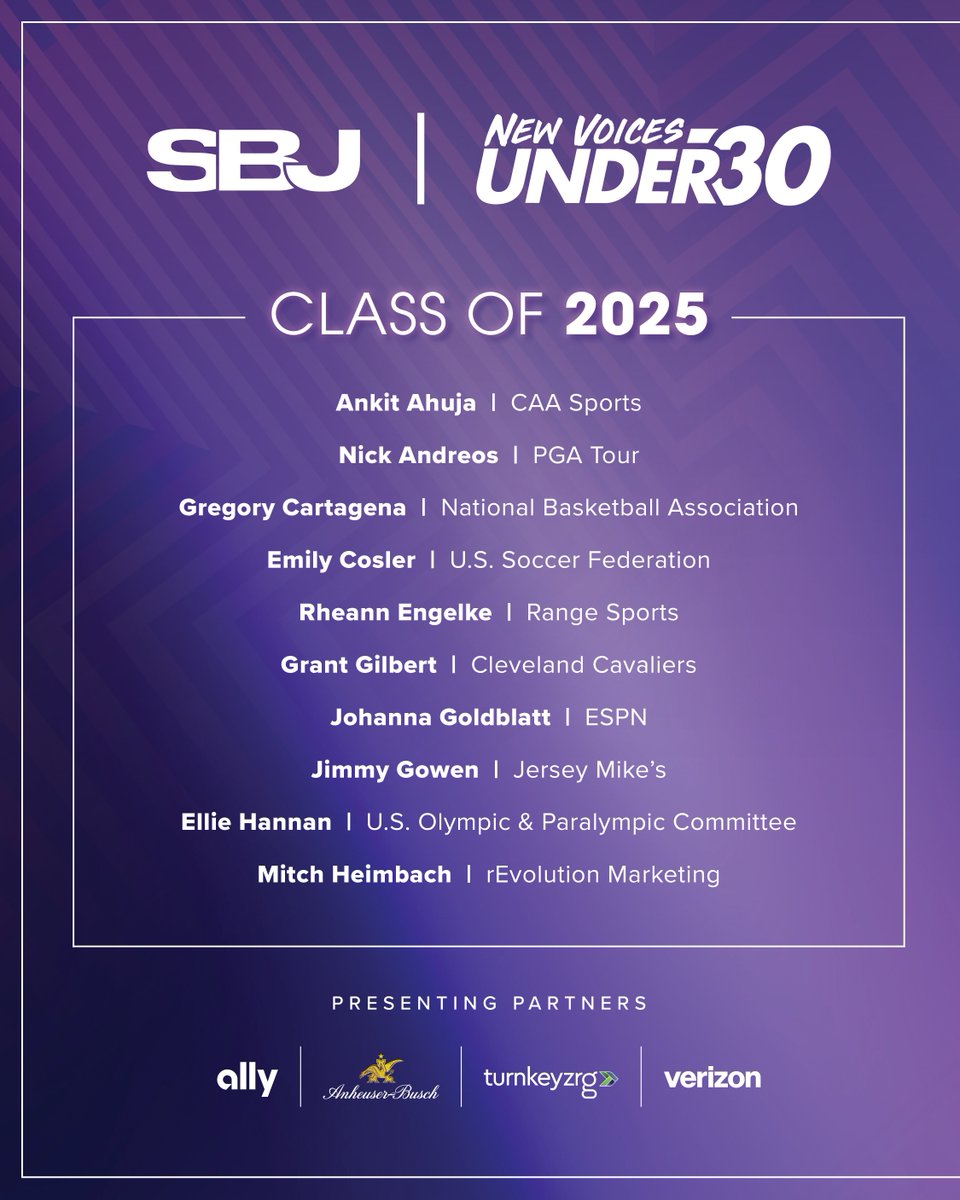 𝐎𝐮𝐫 𝐬𝐞𝐯𝐞𝐧𝐭𝐡 𝐜𝐥𝐚𝐬𝐬 𝐨𝐟 𝐍𝐞𝐰 𝐕𝐨𝐢𝐜𝐞𝐬 𝐔𝐧𝐝𝐞𝐫 𝟑𝟎 𝐢𝐬 𝐡𝐞𝐫𝐞 👏

Nearly 150 nominees were considered, with honorees recognized Nov. 20 at The Venue at Hard Rock Hotel in New York. 

📰: ow.ly/lcsR50WRt1z