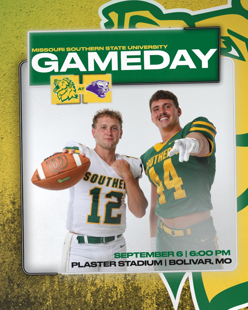 MOSOFootball's tweet photo. GAME DAY VS. Southwest Baptist University

⏰ – 6:00 PM
📍 – Plaster Stadium | Bolivar, MO
🖥️ – https://t.co/nY6PXJHGse
📺 – https://t.co/5b0GmZAqsy https://t.co/gbeXbYzCzD