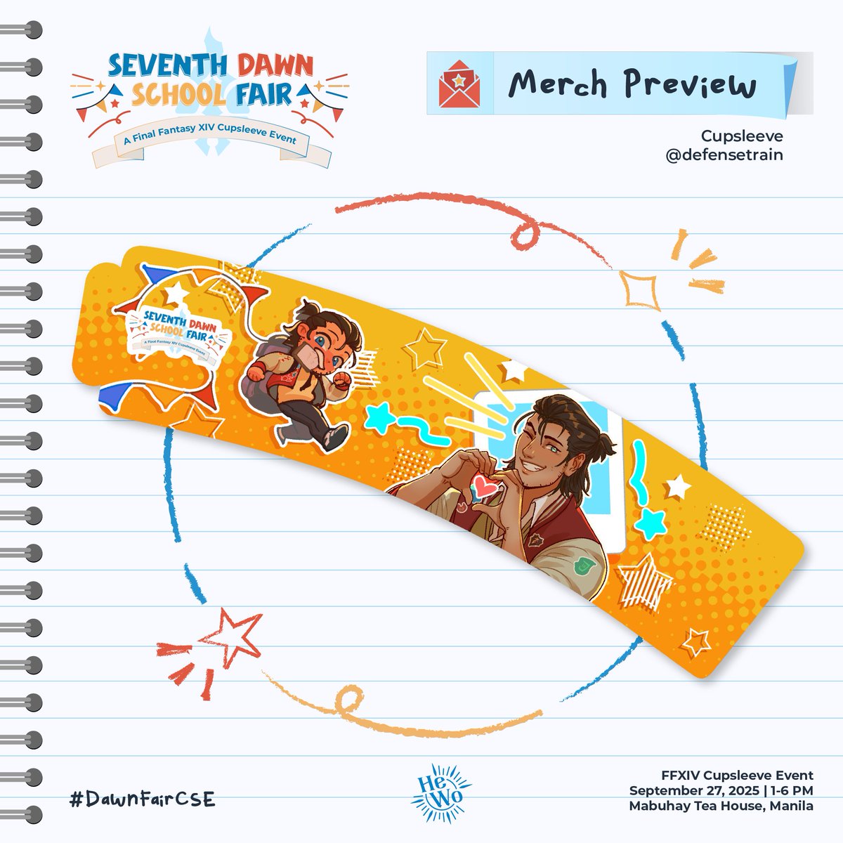 With the #DawnFairCSE fast approaching, get ready to equip Meteor's custom cupsleeve onto a potion of your choice.🥤

Designed by <a href="/defensetrain/">gravy enjoyer✨on 🟦☁️🦋</a>, this handy drink accessory will cheer you on while you work towards completing your big school FATEs.