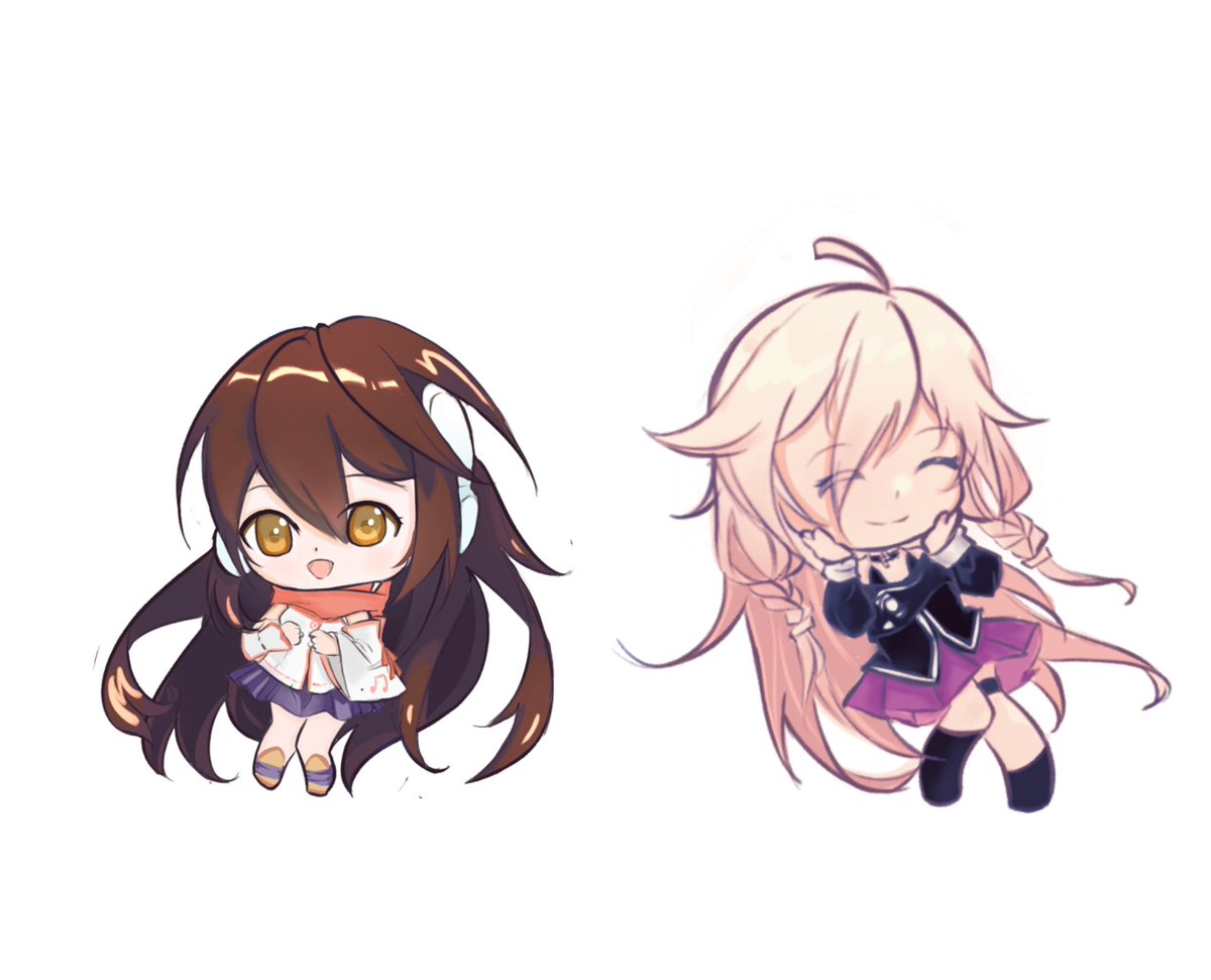 yukineko__'s tweet photo. KokoneとIA https://t.co/Z2639B5cbd