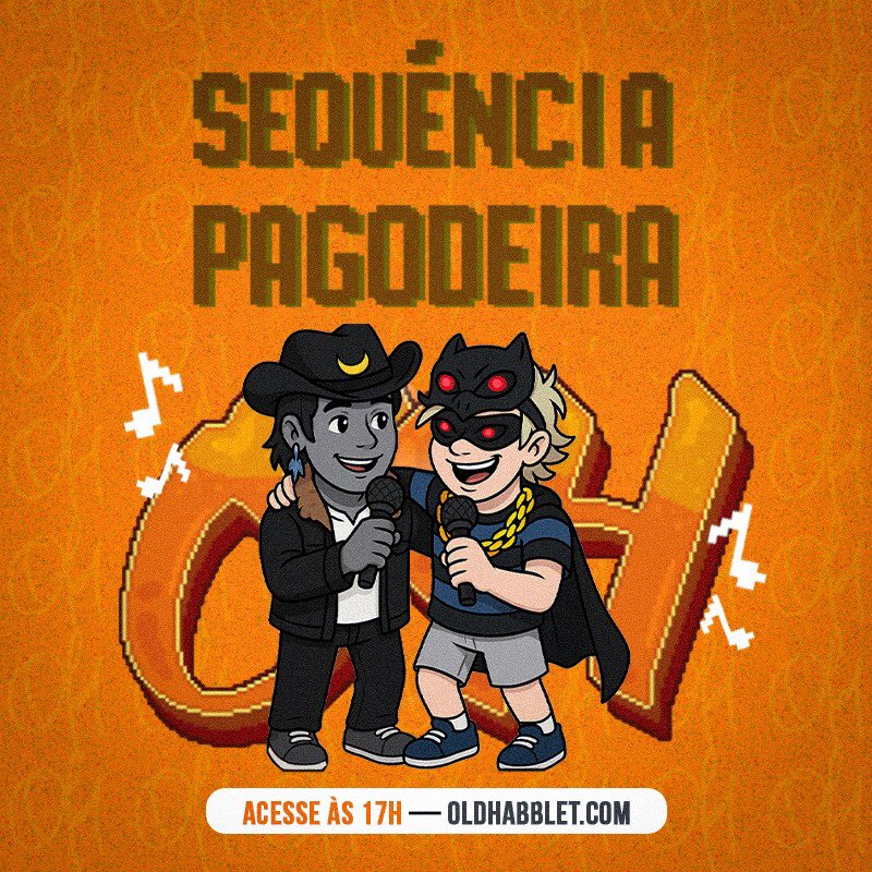 🎙️Sequência Pagodeira

Hoje a partir das 17hs vamos ter um final de tarde com Pagode no @meuhabblet em uma sequência de sucessos que não deixa ninguém parado!

Esteja sintonizado em: oldhabblet.com e prepare o coração porque a roda de pagode tá formada!
