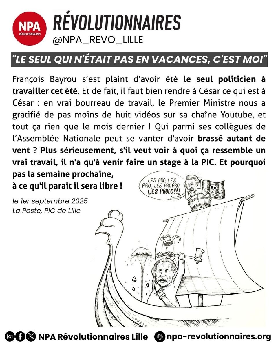 npaj_revo_lille's tweet image. #révolutionnaires #bayrou #laposte #lille