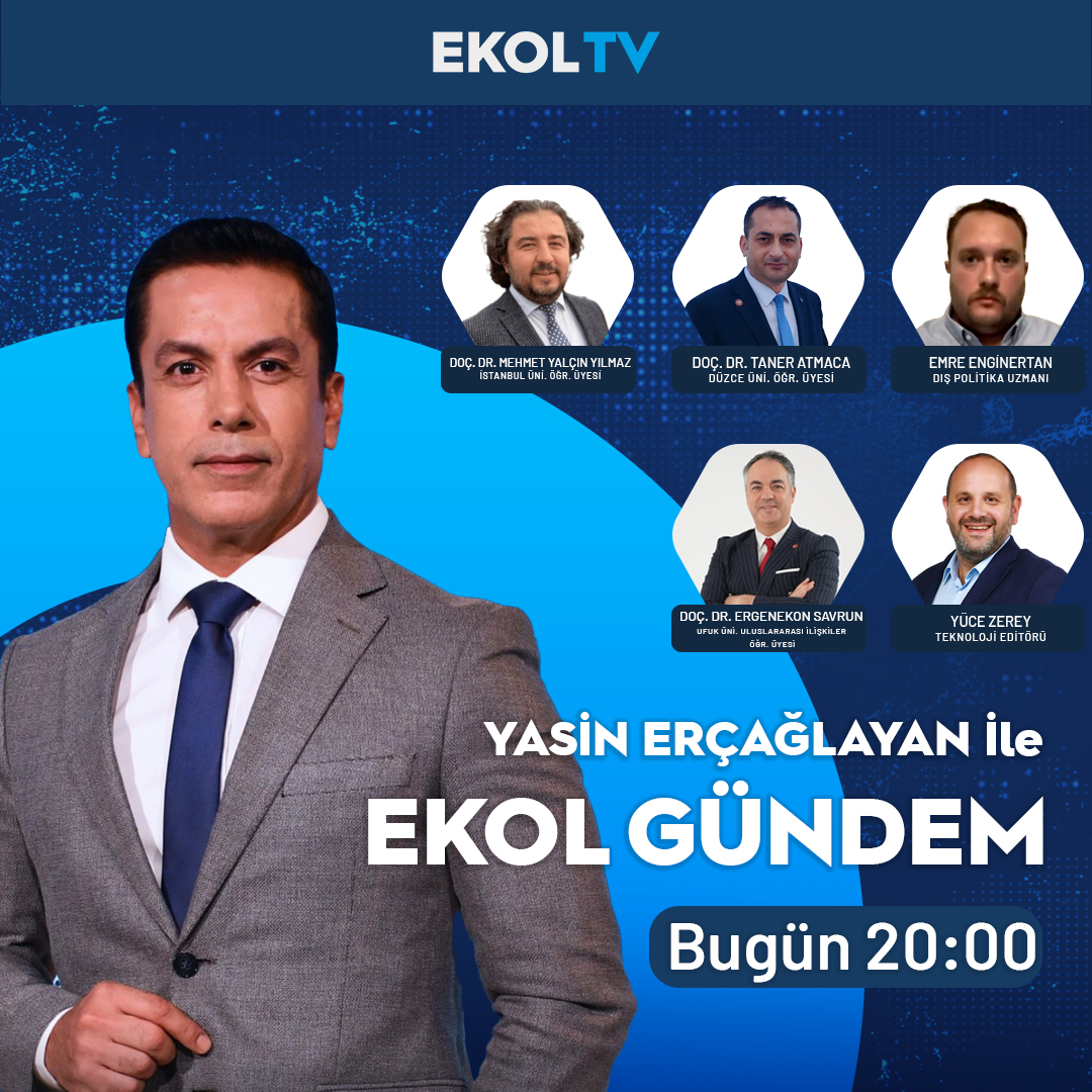 Siyasetteki son kulisler, sosyal medyanın gündemi, ekonomideki son gelişmeler Ekol Gündem’de!

<a href="/yercaglayan/">Yasin Erçağlayan</a> soruyor, <a href="/myalcinyilmaz/">mehmet yalçın yılmaz</a>, Doç. Dr. Taner Atmaca, <a href="/EEnginertan/">Emre Enginertan</a>, <a href="/AssocProfSavrun/">Doç.Dr.ErgenekonSavrun</a> ve <a href="/yucezerey/">Yüce Zerey</a> yanıtlıyor.

Ekol Gündem, bu akşam 20.00’de Ekol TV’de.