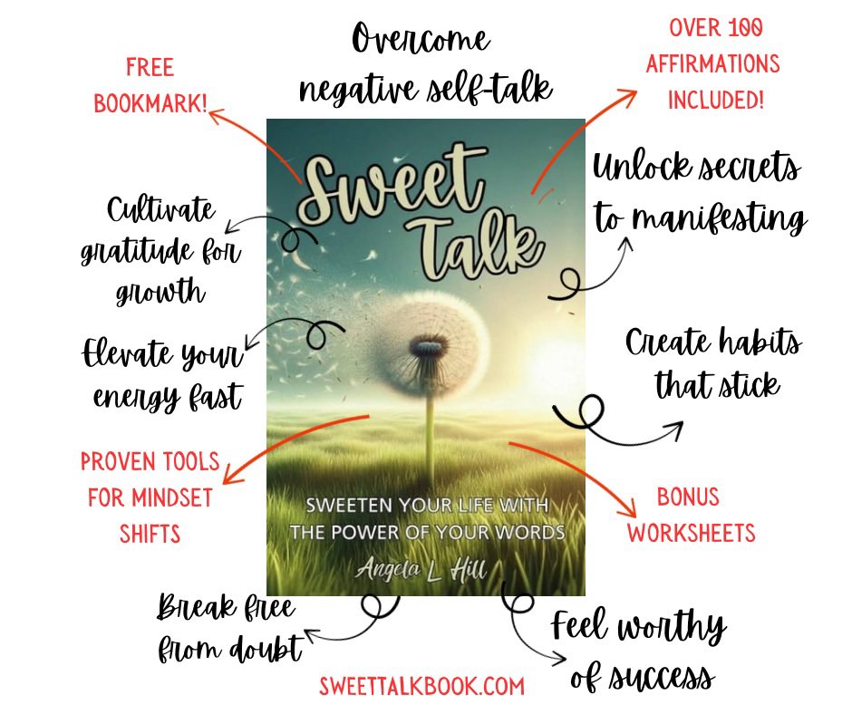SweetTalkBook's tweet image. Stuck in a dreary mindset? I can help you change it…one chapter at a time. #affirmations #PositiveVibes #sweettalkbook