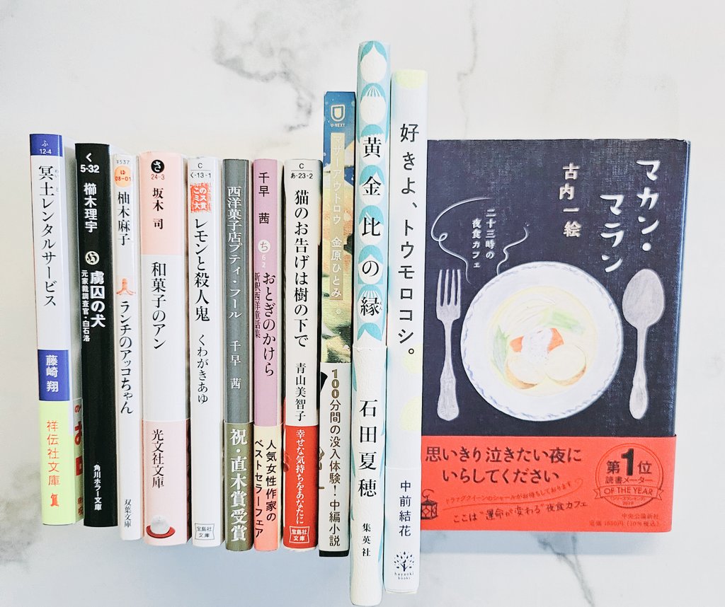 唐突ですが..
積読消化祭りやりたい𓂃.ᐟ

とりあえず、早く読みたい本を12冊集めてきました🤍⊹

ひとりで勝手に開催してますが、
参加してくださる読書垢さん大歓迎⋆˙⟡

一緒に積読消化しましょ📖´-

 #積読消化祭り
 #読書好きな人と繋がりたい