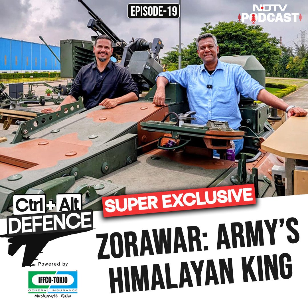 Link below: This is the #CtrlAltDefence podcast you have all been waiting for!  India's Zorawar light tank - <a href="/ShivAroor/">Shiv Aroor</a> and I join L&amp;T's Arun Ramchandani - the man at the helm of the Zorawar  project.  Every question answered.  <a href="/ndtv/">NDTV</a>
youtu.be/QJnNnbO0NeY?fe…